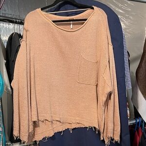 FP Movement by Free People Beige Knit Top Medium